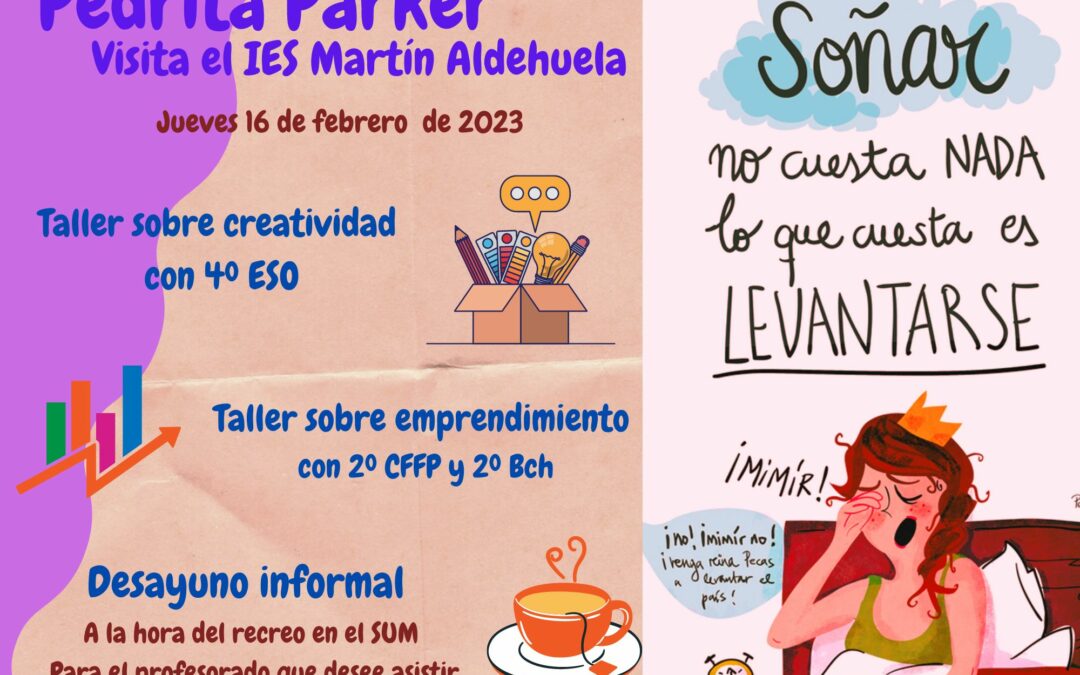 Pedrita Parker visita el IES Martín Aldehuela