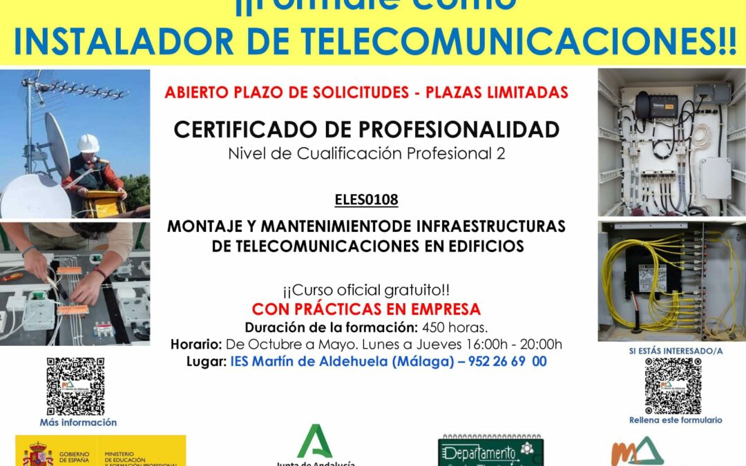 El certificado de profesionalidad de instalador de telecomunicaciones